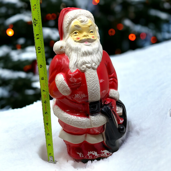 Vintage 1968 Empire Blow Mold Santa Claus Christmas Tabletop 13" Working READ - Picture 12 of 13